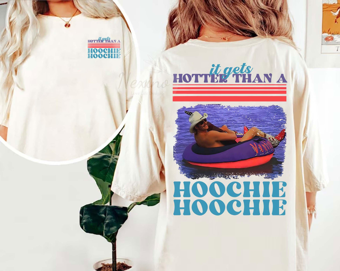 Hotter Than A Hoochie Coochie Comfort Colors Shirt, Meme Summer Vacation Tshirt, Music Lover Tshirt, 90s Country Music, Trendy Summer Tee