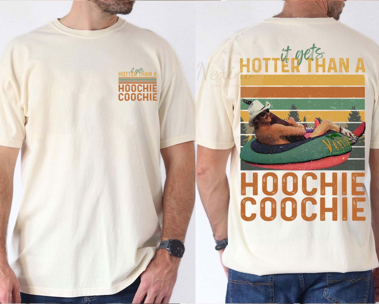Hotter Than A Hoochie Coochie Comfort Colors Shirt, Meme Summer Vacation Tshirt, Music Lover Tshirt, 90s Country Music, Trendy Summer Tee