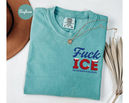 No Human Is Illegal Shirt, Fuck ICE Shirt, Abolish ICE Shirt, Human Rights Activist, Immigration Human Rights Sweatshirt, Fuck Trump