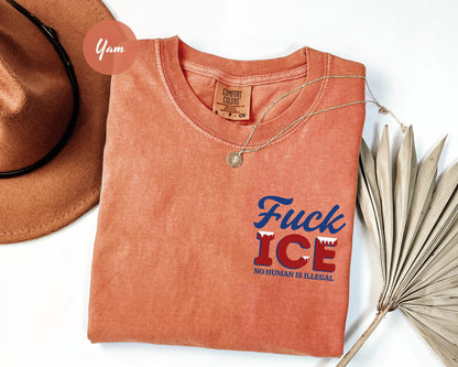 No Human Is Illegal Shirt, Fuck ICE Shirt, Abolish ICE Shirt, Human Rights Activist, Immigration Human Rights Sweatshirt, Fuck Trump