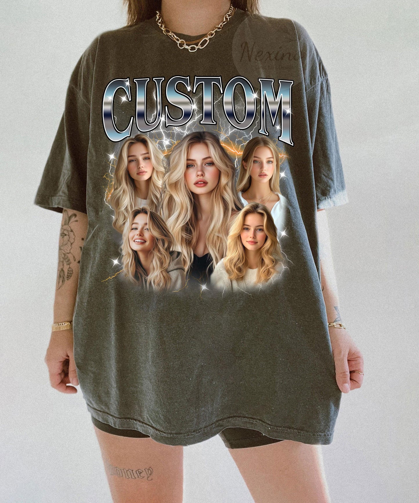 Custom Girlfriend Shirt, Boyfriend Comfort Colors Shirt, Face Shirt, Bachelorette Surprise, Personalized Birthday Bootleg Gift, Group Shirt