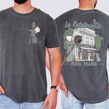 Little Chef Remy T-shirt, Disney Ratatouille Paris Shirt, Pixar Ratatouille Tee, Disney Cute Mouse Shirt, Gusteau's T-shirts