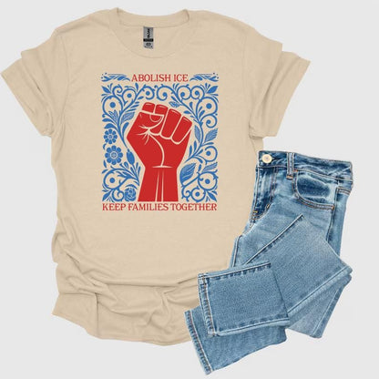 Abolish Ice Shirt, Social Justice Shirt, No Human is Illegal, Activism Apparel, Immigration Human Rights Tee, Anti Trump Shirt