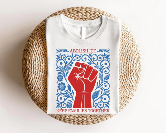 Abolish Ice Shirt, Social Justice Shirt, No Human is Illegal, Activism Apparel, Immigration Human Rights Tee, Anti Trump Shirt