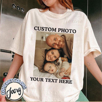 Custom Photo Shirt For Dad, Father's Day Shirt, Personalized Dad Portrait Shirt, Fathers Day Gifts, Dad Birthday Gift, Gift for Husband, Him