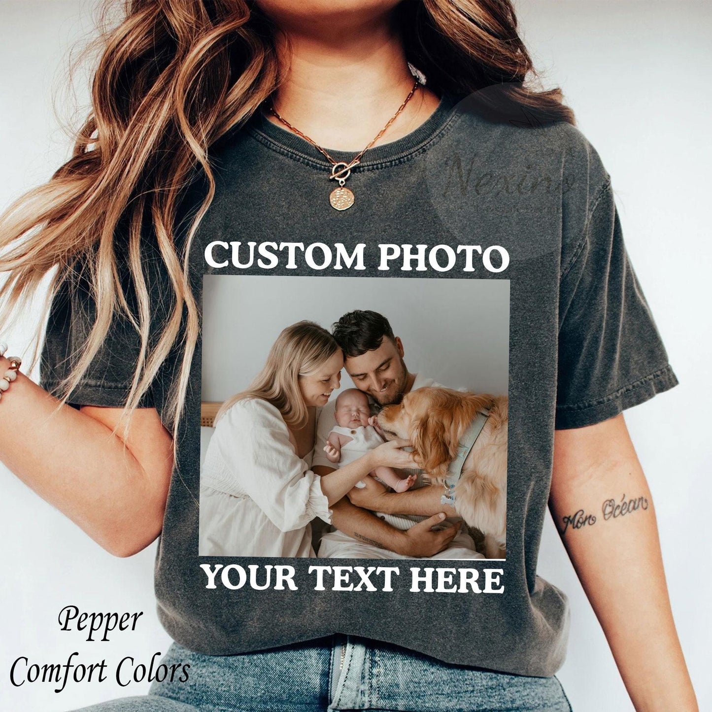 Custom Photo Shirt For Dad, Father's Day Shirt, Personalized Dad Portrait Shirt, Fathers Day Gifts, Dad Birthday Gift, Gift for Husband, Him