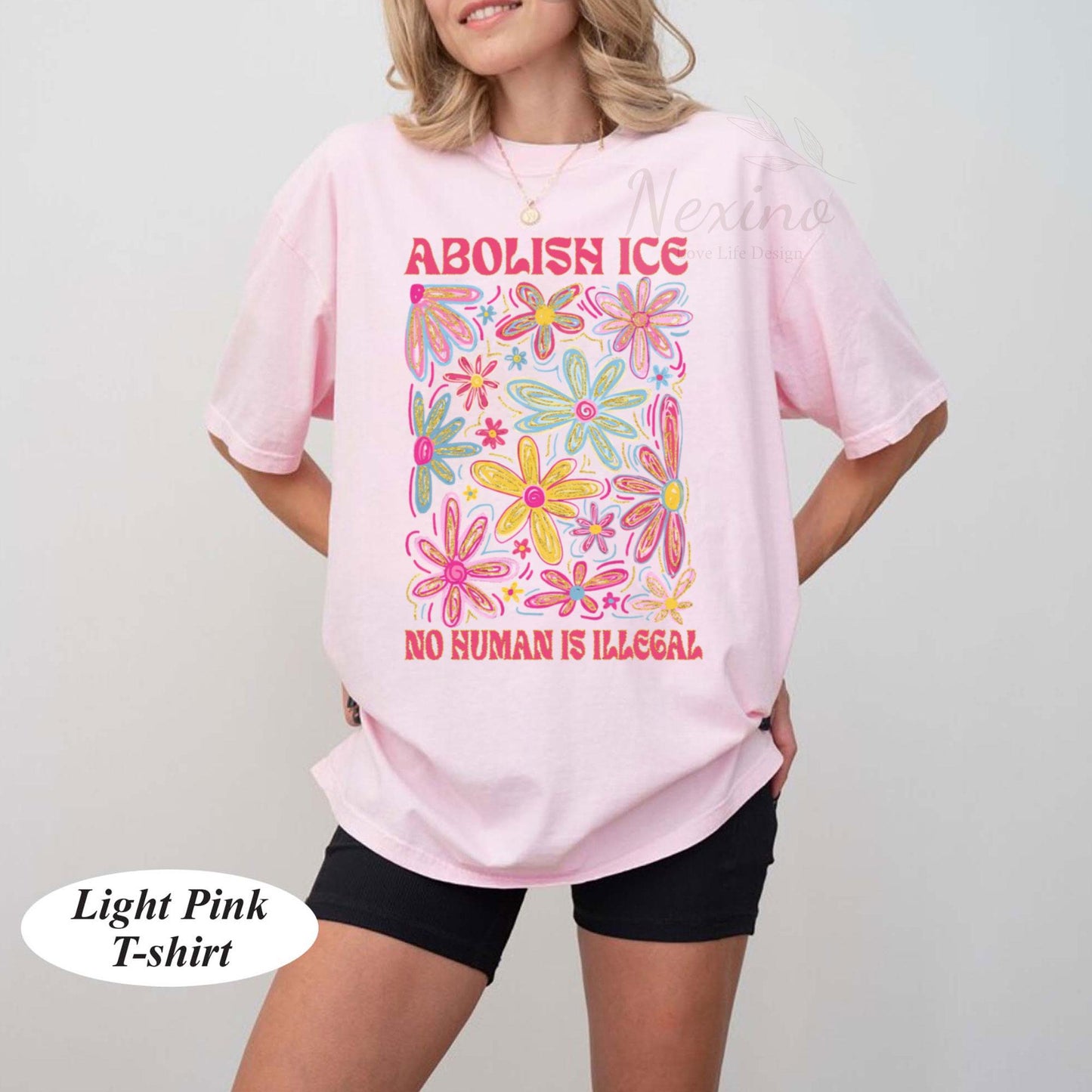 Abolish ICE No Human Is Illegal Shirt, Anti ICE Shirt, Human Rights Activist, Immigration Human Rights Shirt, AntiTrump Shirt
