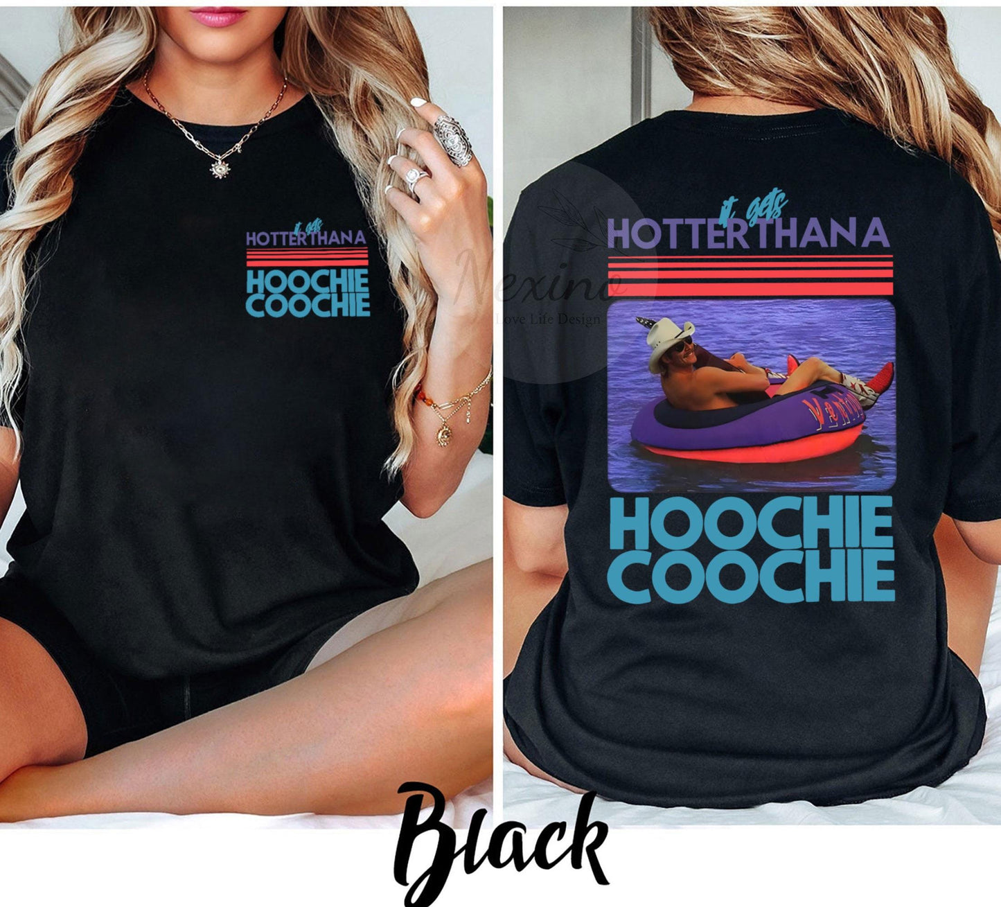 Hotter Than A Hoochie Coochie Comfort Colors Shirt, Meme Summer Vacation Tshirt, Music Lover Tshirt, 90s Country Music, Trendy Summer Tee