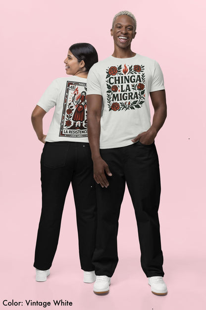 La Resistencia Latinx Tee: Lotería Art, Cultural Protest Shirt