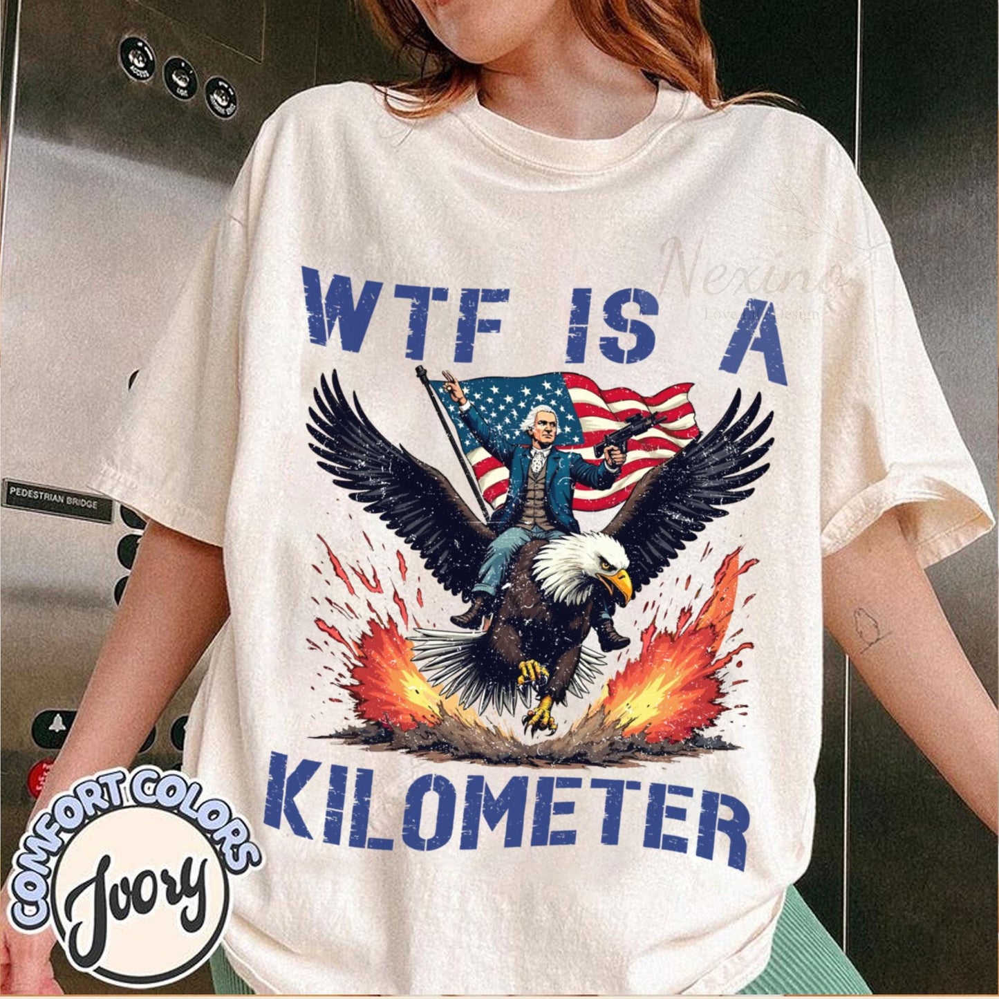 WTF Is A Kilometer T-shirt, Funny 4th Of July Shirt, Founding Father Sweatshirt, USA Meme Tee, Independence Day Gift, Patriotic Crewneck