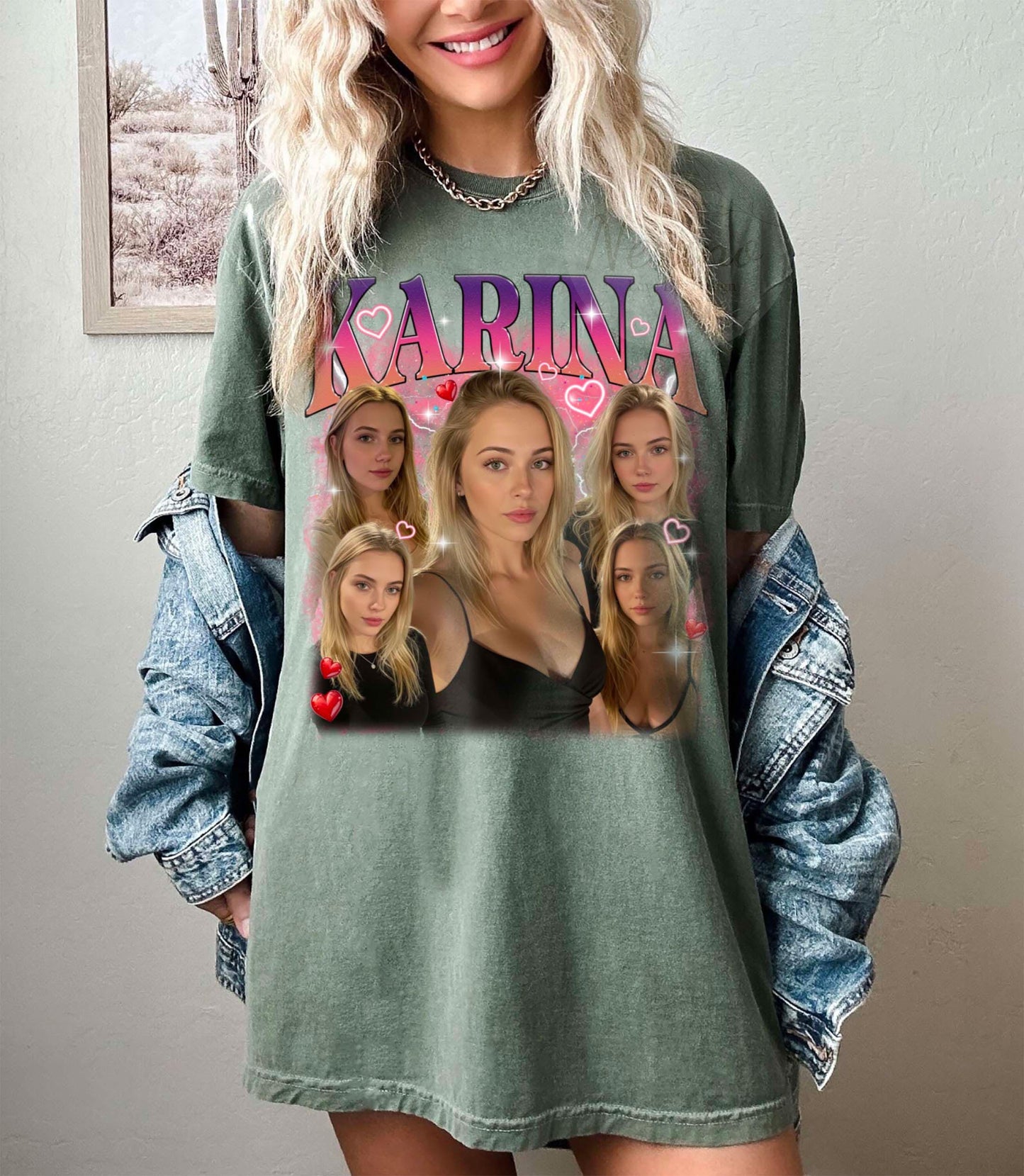 Custom Graphic Photo Vintage Washed Shirt, Family Bootleg Graphic Shirt, Personalize Bootleg Custom, Bachelor Party, Graduation Gift Idea
