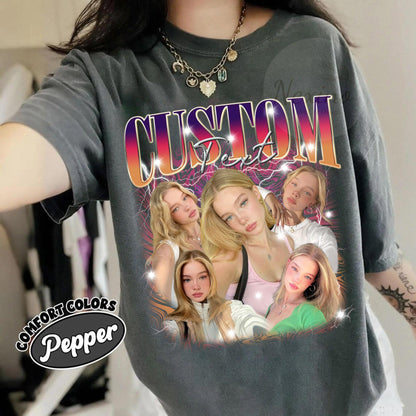Custom Your Own Bootleg Tee, Vintage Graphic 90s Tshirt, Retro Custom Bootleg Rap Tee, Custom Bootleg, Custom Your Photo, Insert Your Design