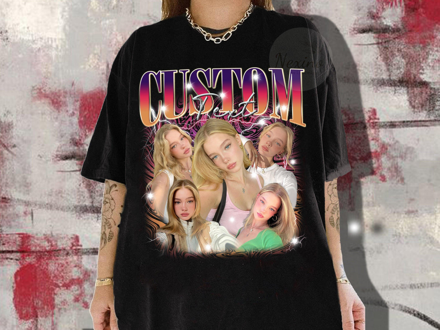 Custom Your Own Bootleg Tee, Vintage Graphic 90s Tshirt, Retro Custom Bootleg Rap Tee, Custom Bootleg, Custom Your Photo, Insert Your Design