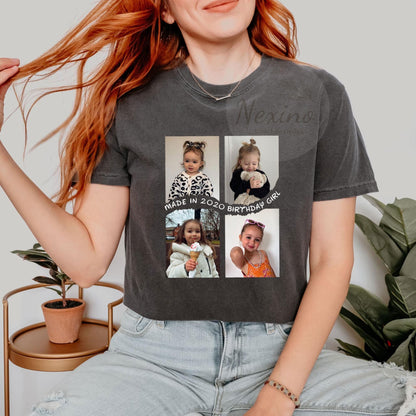 Custom Birthday Photo Shirt, Personalized Photo Shirt, Custom Shirt With Photo, Custom T-Shirt Graphic, Birthday girl shirt, Picture Shirt