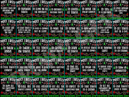 Funny 320 Quotes Most Likely Christmas Tee,Christmas Crew Shirt,Christmas Pajama,Matching Christmas Tee,Long Sleeve,Holiday T-shirt,Xmas Tee