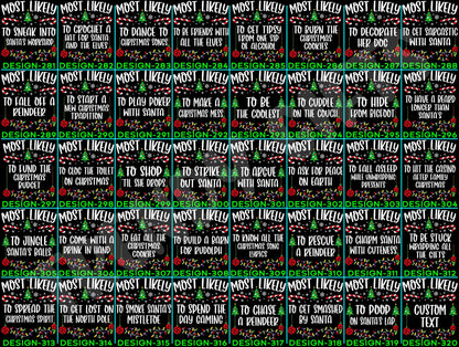 Funny 320 Quotes Most Likely Christmas Tee,Christmas Crew Shirt,Christmas Pajama,Matching Christmas Tee,Long Sleeve,Holiday T-shirt,Xmas Tee