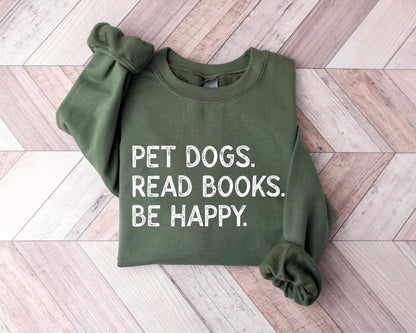 Dogs Reading Books T-Shirt: Book Lover Gift, Dog Mom Shirt
