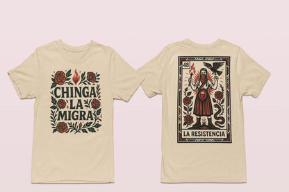 La Resistencia Latinx Tee: Lotería Art, Cultural Protest Shirt