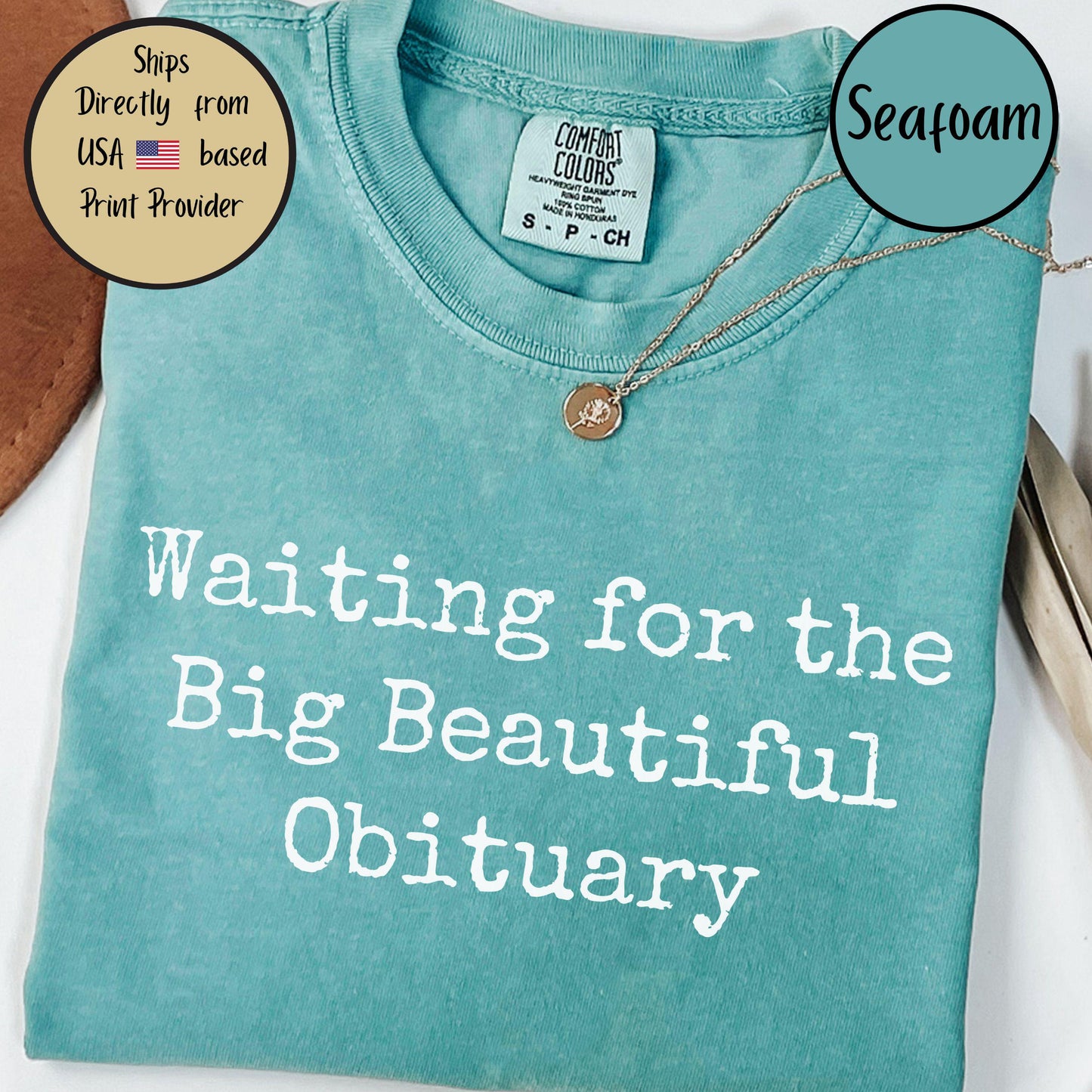 Waiting for Big Beautiful Obituary Shirt, Anti Trump Anti Maga Shirt, Trump Hater Gift, Anti Republican Shirt