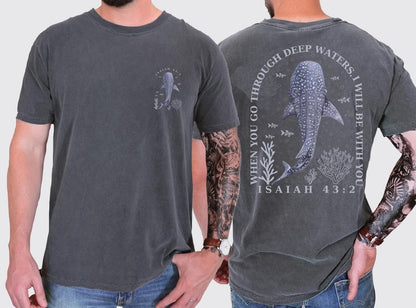 Christian Shirt: Isaiah 43.2 Shirt, Bible Verse Tee, Faith Based , Church Team