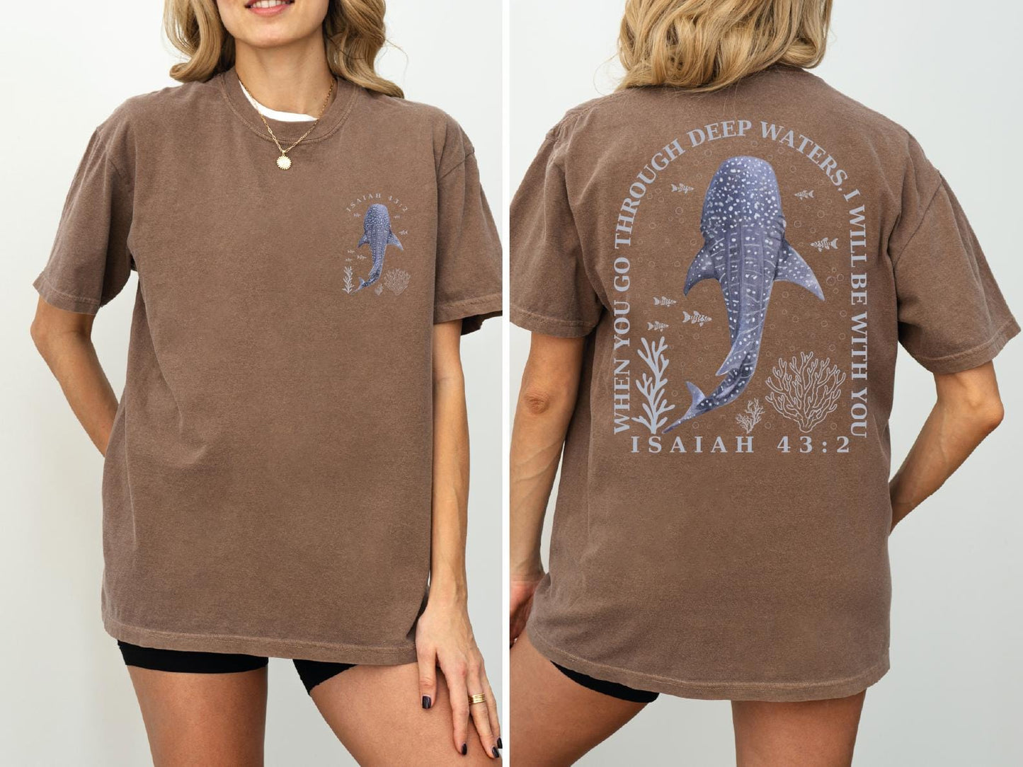 Christian Shirt: Isaiah 43.2 Shirt, Bible Verse Tee, Faith Based , Church Team