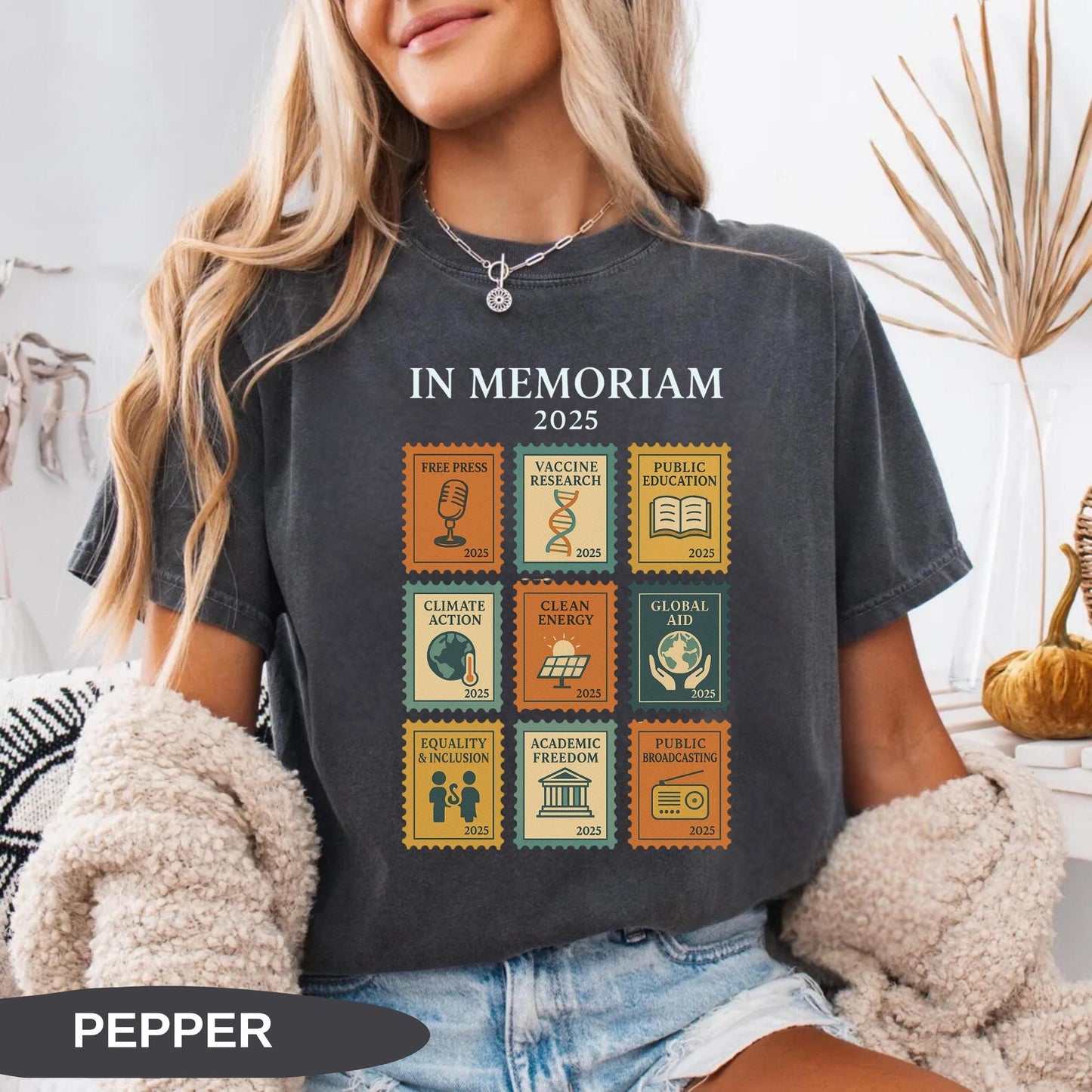 Pro Democracy Shirt, Anti Fascism Tee, Resist Protest Top, Liberal Political Graphic Tee, Comfort Colors® Activism Shirt, Retro In Memoriam
