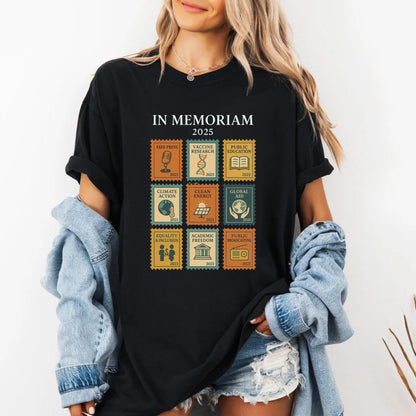 Pro Democracy Shirt, Anti Fascism Tee, Resist Protest Top, Liberal Political Graphic Tee, Comfort Colors® Activism Shirt, Retro In Memoriam