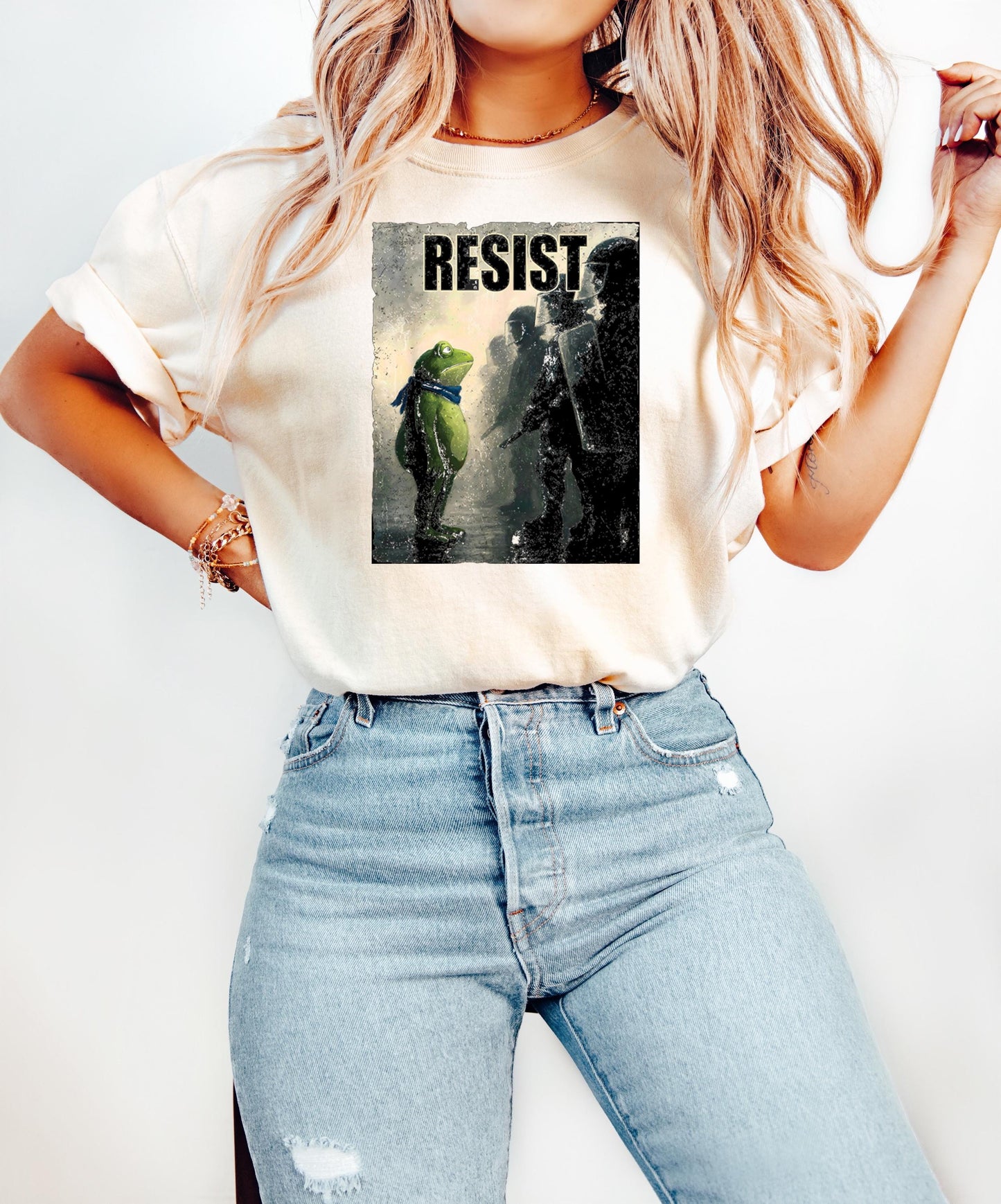 Portland Frog Resist Protest Sweatshirt, Anti-ICE Shirt, Portland Frog Shirt, Protest T Shirt, Anti Establishment, Deportation Resistance