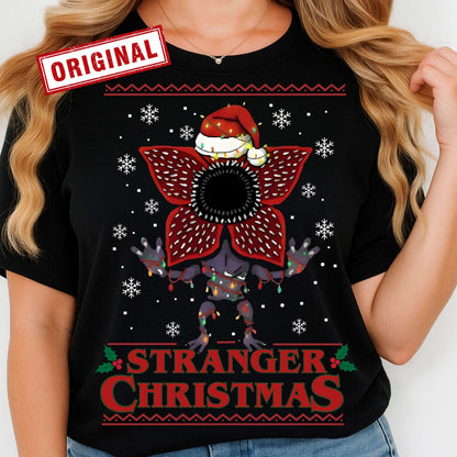 Stranger Christmas Shirt, Merry Upside Down Xmas Jumper, Retro 80s Hoodie, Funny Holiday T-Shirt & Mug, Sci-Fi Christmas Things Fans Top
