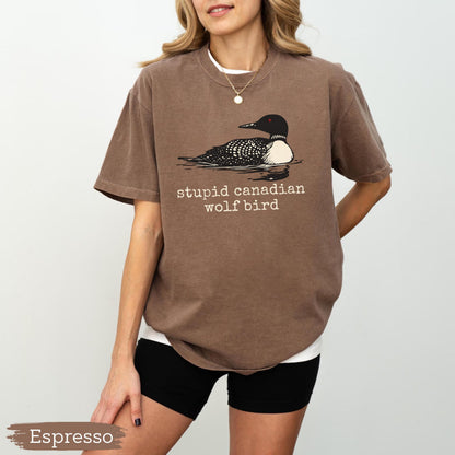 Stupid Canadian Wolf Bird Shirt, Heated Rivalry Tee, Hockey Fan Shirt, Gay Sport Shirt, Team Spirit Graphic Design