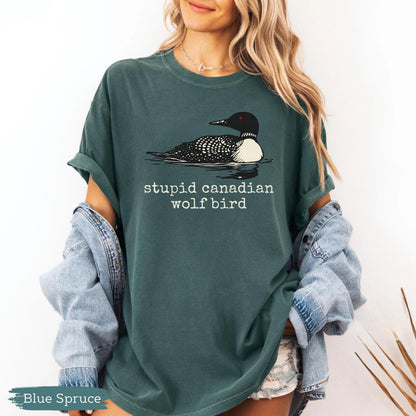 Stupid Canadian Wolf Bird Shirt, Heated Rivalry Tee, Hockey Fan Shirt, Gay Sport Shirt, Team Spirit Graphic Design