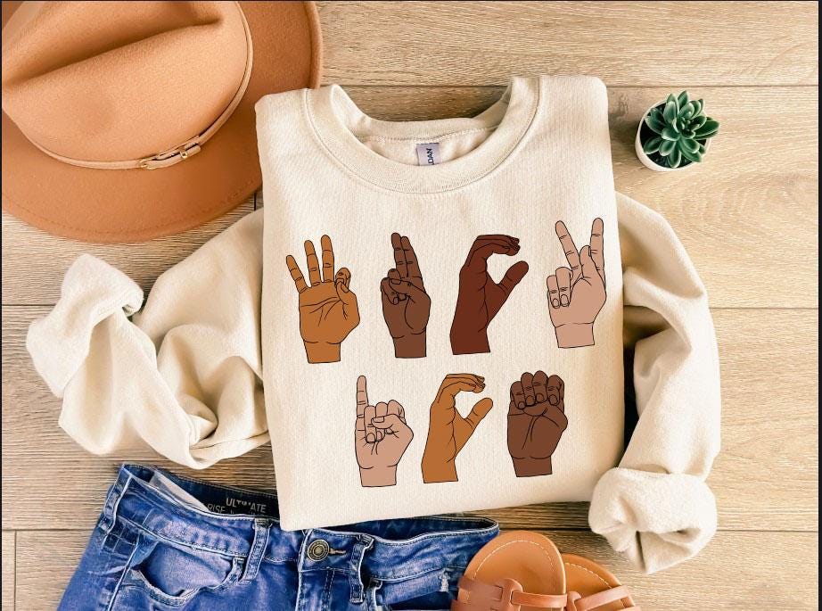F*ck ICE Hand Sign Language tShirt, Anti Trump Sweatshirt, Anti ICE Tee, Immigration Hoodie, Chinga La Migra Shirt Gift, Activism Sweater