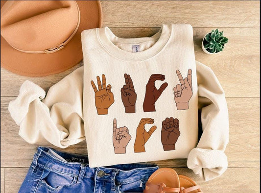 F*ck ICE Hand Sign Language tShirt, Anti Trump Sweatshirt, Anti ICE Tee, Immigration Hoodie, Chinga La Migra Shirt Gift, Activism Sweater