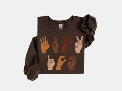 F*ck ICE Hand Sign Language tShirt, Anti Trump Sweatshirt, Anti ICE Tee, Immigration Hoodie, Chinga La Migra Shirt Gift, Activism Sweater
