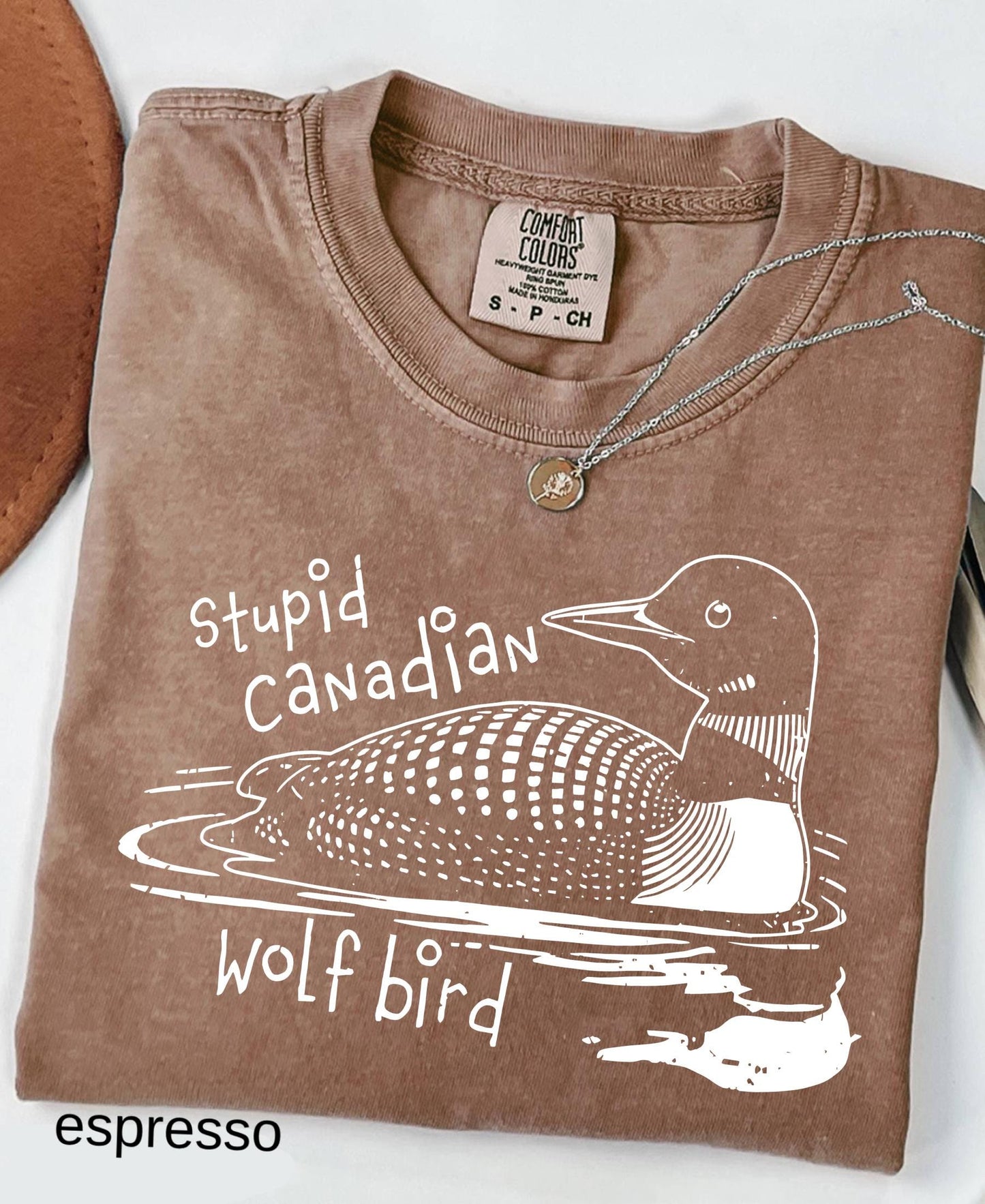 Stupid Canadian Wolf Bird Shirt, Sarcastic Animal Graphic Tee LGBT Gay Pride Gift