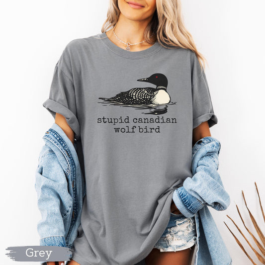 Stupid Canadian Wolf Bird Shirt, Heated Rivalry Tee, Hockey Fan Shirt, Gay Sport Shirt, Team Spirit Graphic Design