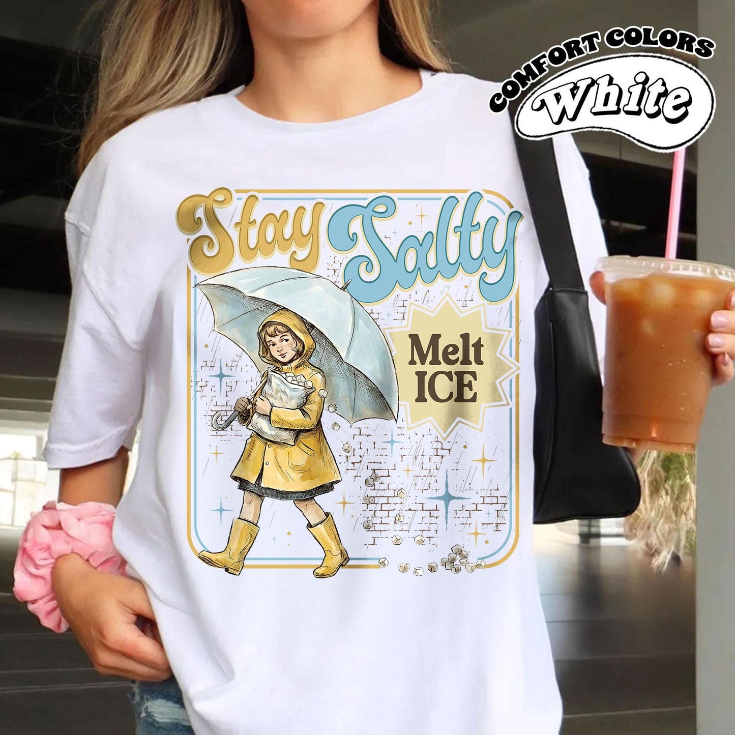 Subtle Anti Ice Stay Salty Protest T-Shirt, Keep Ice Out, Pro Immigration, Anti Trump Shirt, Melt Ice Shirt