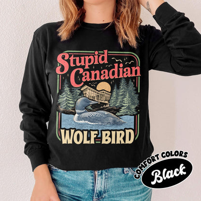 Stupid Canadian Wolf Bird Comfort Colors Shirt, Heated Rivalry Inspired Shirt, Team Hollanov Tee
