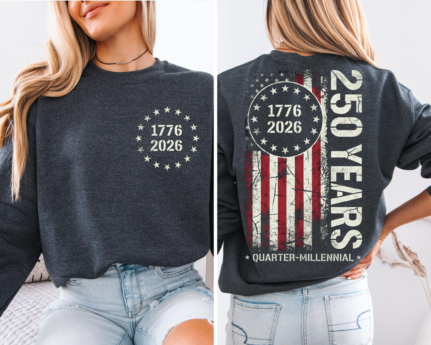 America 250th Anniversary Sweatshirt, 1776–2026 USA T-Shirt, 250 Years of America Shirt, Patriotic American Flag Shirts, Memorial Day Tees