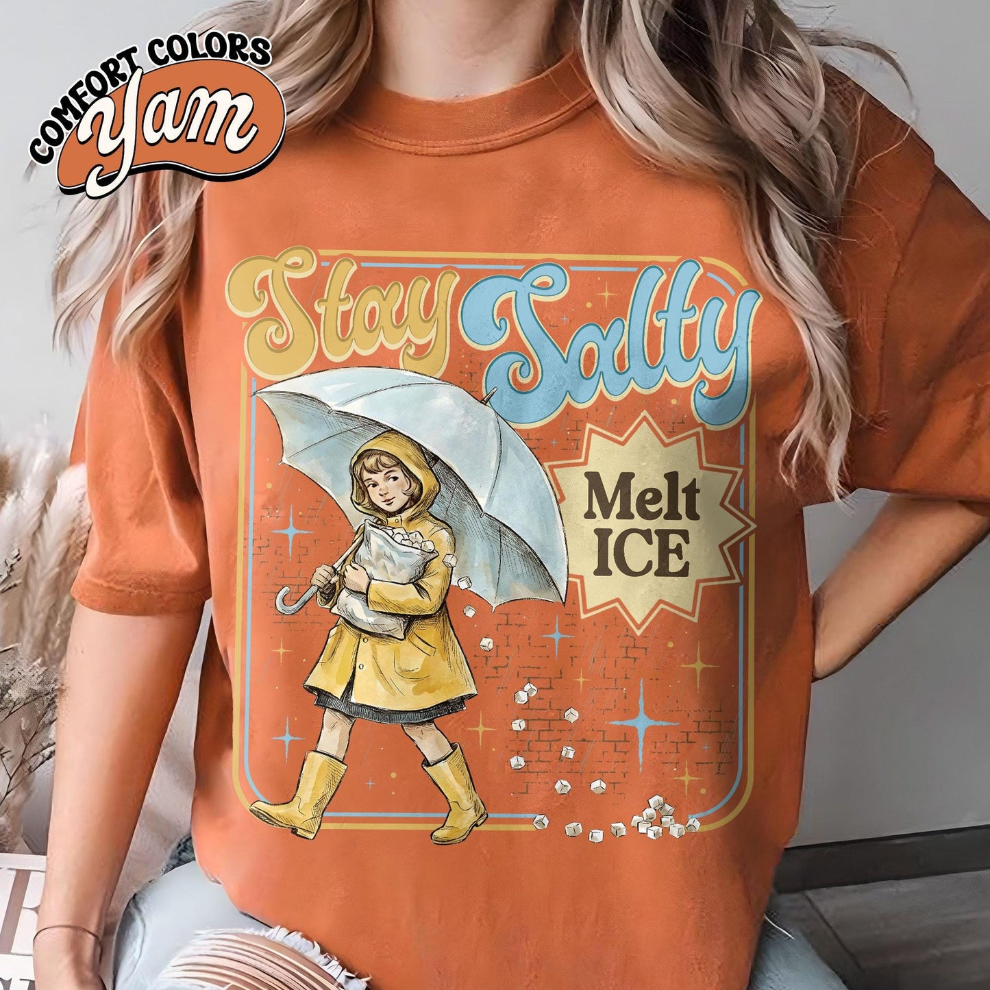 Subtle Anti Ice Stay Salty Protest T-Shirt, Keep Ice Out, Pro Immigration, Anti Trump Shirt, Melt Ice Shirt