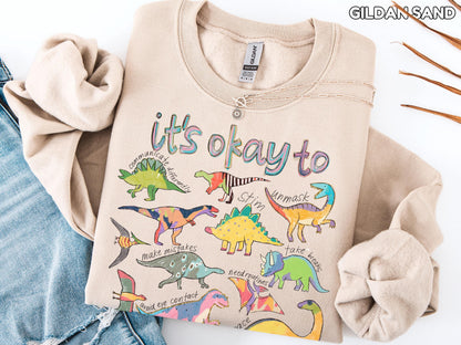 It’s Ok To Be Different Autism Dinosaur Shirt Autism Awareness Shirt Autism Mom Shirt Special Education Teacher Tee Neurodiversity Shirt