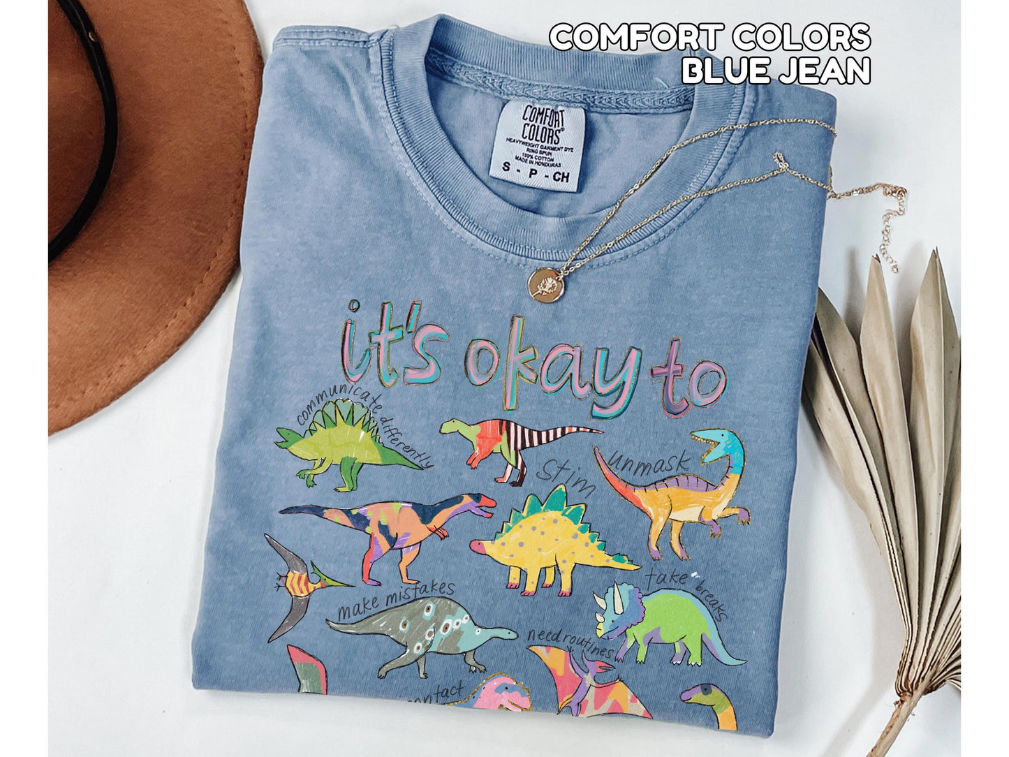 It’s Ok To Be Different Autism Dinosaur Shirt Autism Awareness Shirt Autism Mom Shirt Special Education Teacher Tee Neurodiversity Shirt