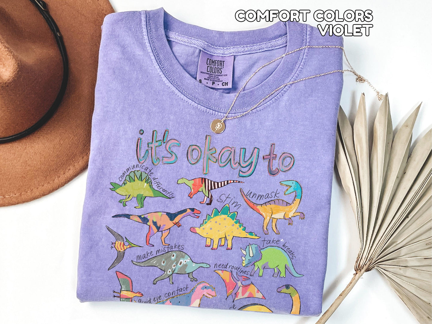 It’s Ok To Be Different Autism Dinosaur Shirt Autism Awareness Shirt Autism Mom Shirt Special Education Teacher Tee Neurodiversity Shirt