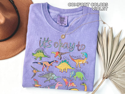 It’s Ok To Be Different Autism Dinosaur Shirt Autism Awareness Shirt Autism Mom Shirt Special Education Teacher Tee Neurodiversity Shirt