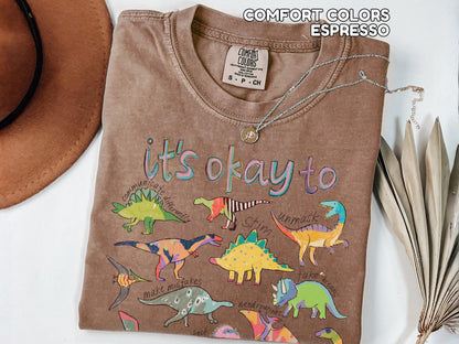 It’s Ok To Be Different Autism Dinosaur Shirt Autism Awareness Shirt Autism Mom Shirt Special Education Teacher Tee Neurodiversity Shirt