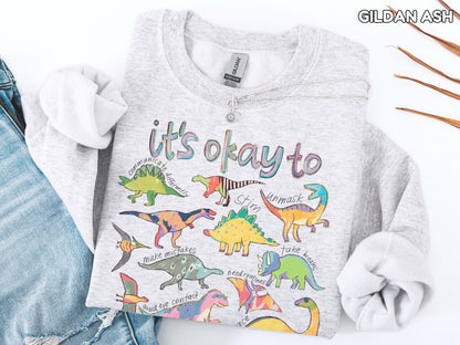 It’s Ok To Be Different Autism Dinosaur Shirt Autism Awareness Shirt Autism Mom Shirt Special Education Teacher Tee Neurodiversity Shirt