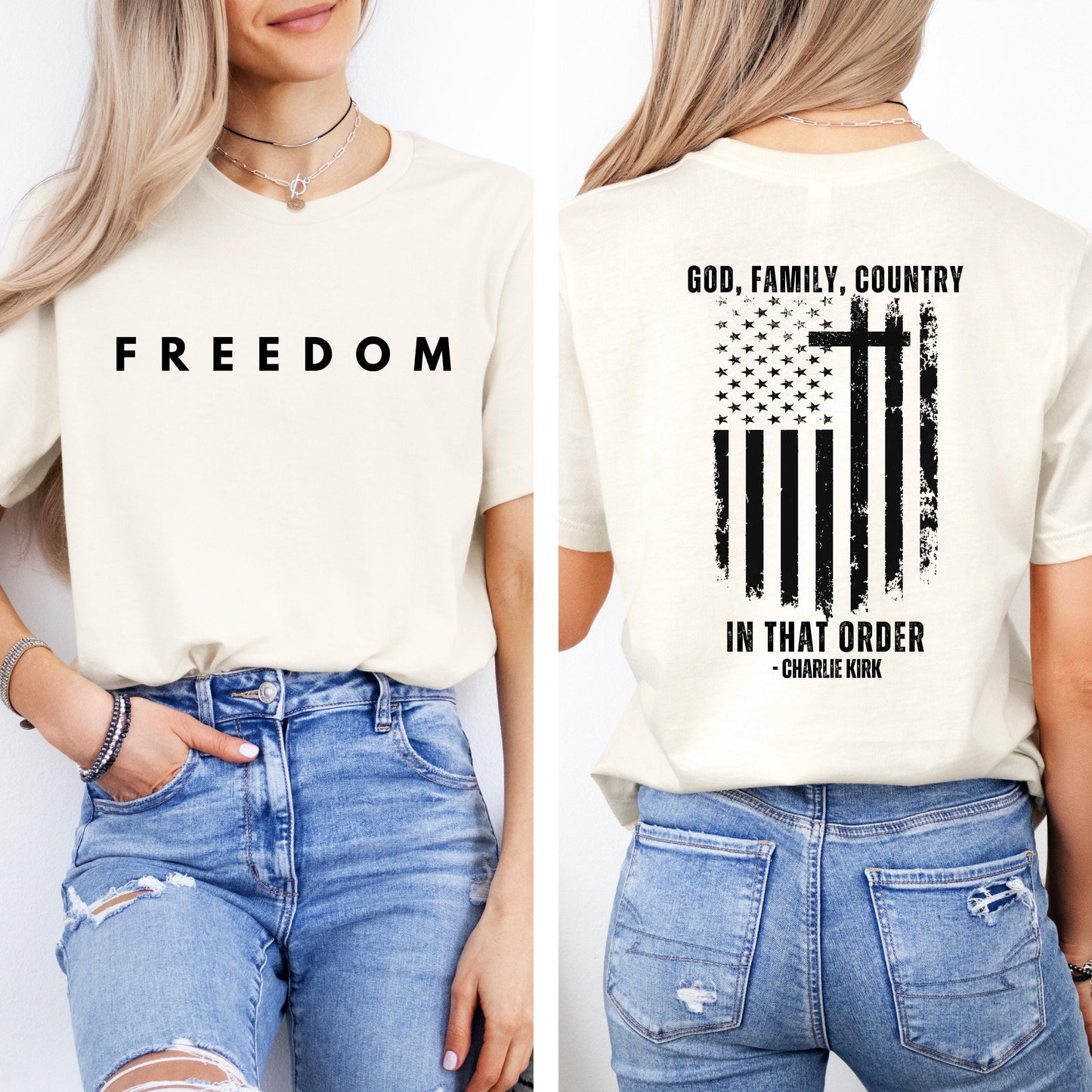 Activism Tee, God Family Country In That Order Unisex Jersey Short Sleeve Shirt, Pray for Charlie Kirk, Equality, Support Diversity