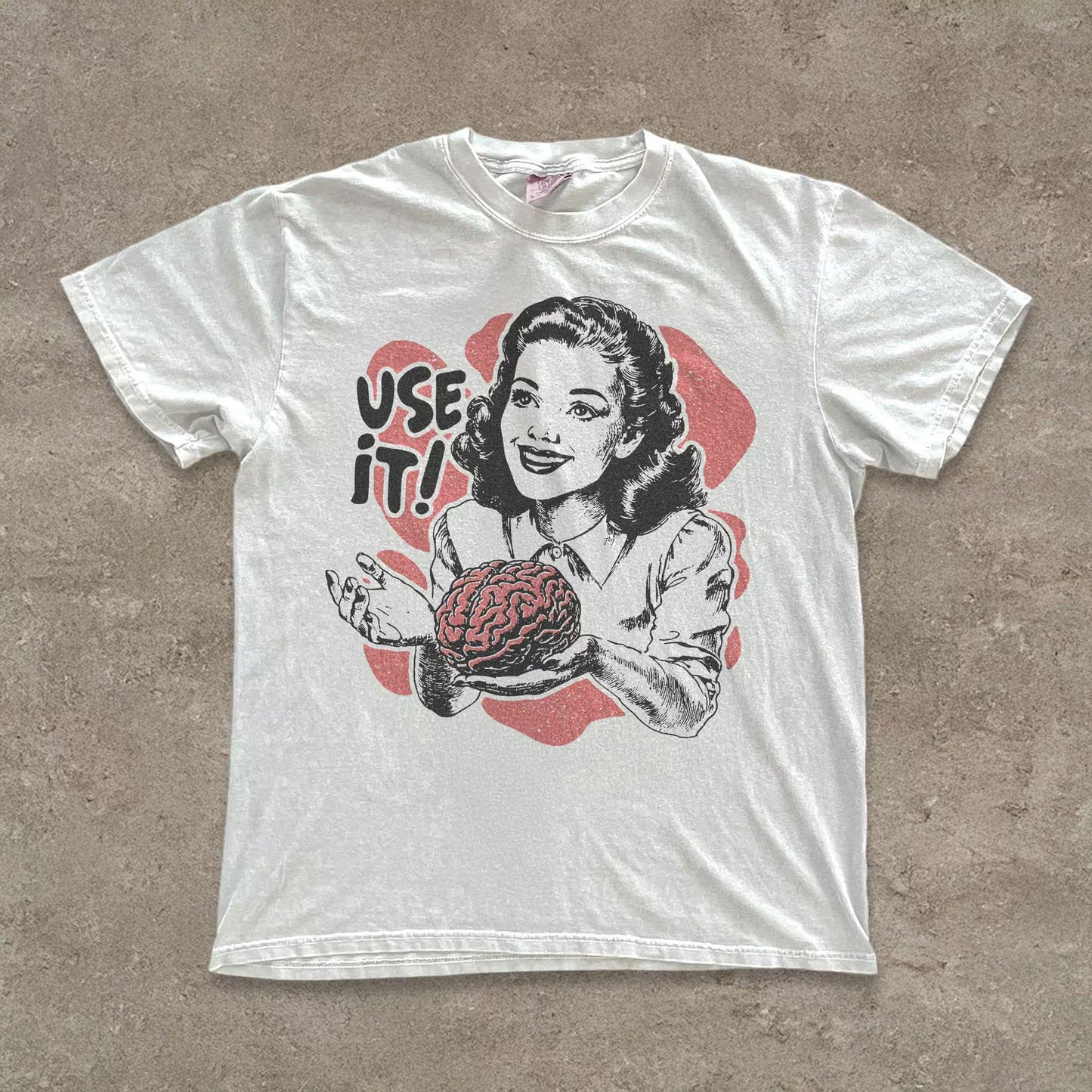 Sarcastic Vintage Unisex Shirt, Use Your Brain Aesthetic Tee, Funny Retro 50s Style Ad Parody Shirt, Sarcastic Quote, Gift for Thinkers