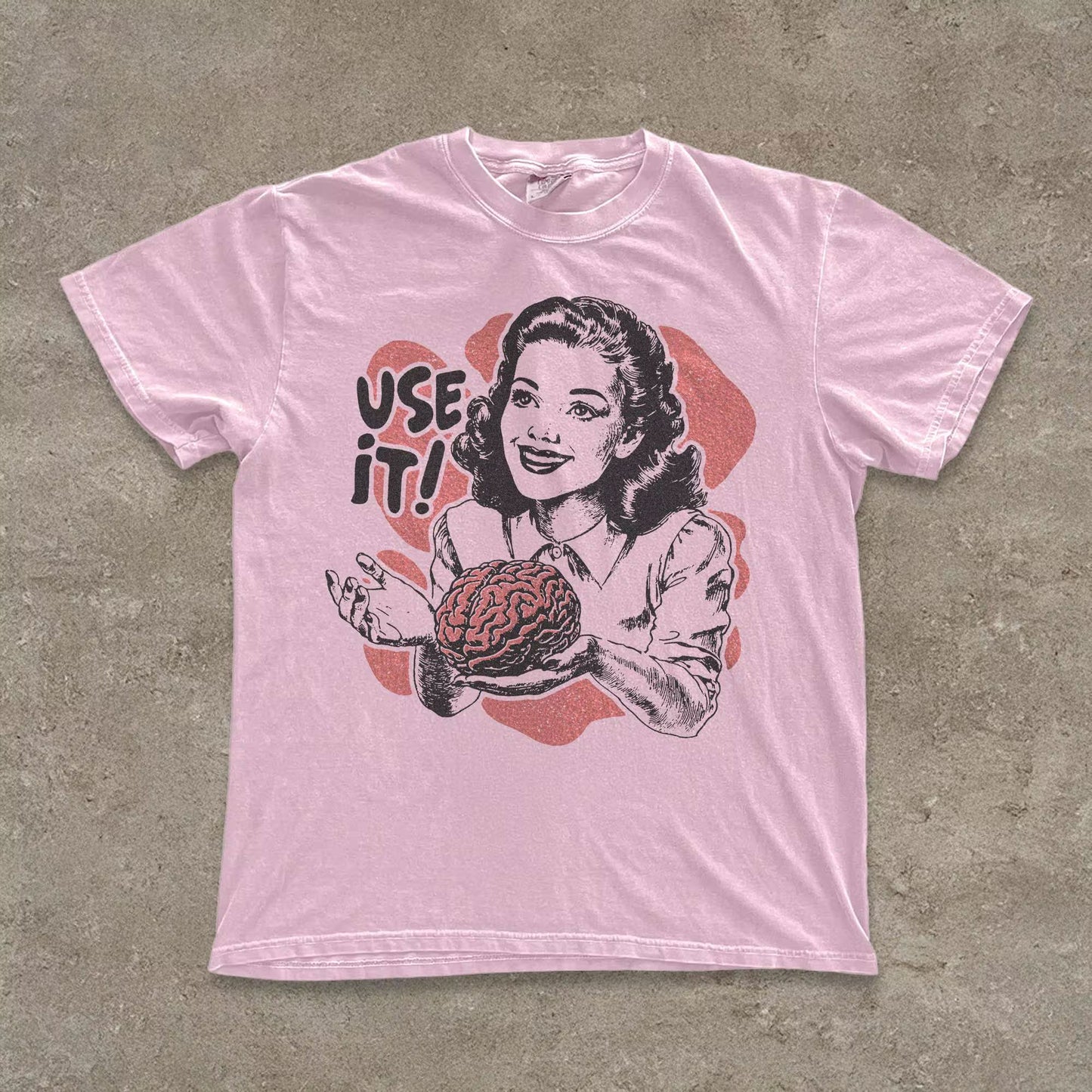Sarcastic Vintage Unisex Shirt, Use Your Brain Aesthetic Tee, Funny Retro 50s Style Ad Parody Shirt, Sarcastic Quote, Gift for Thinkers