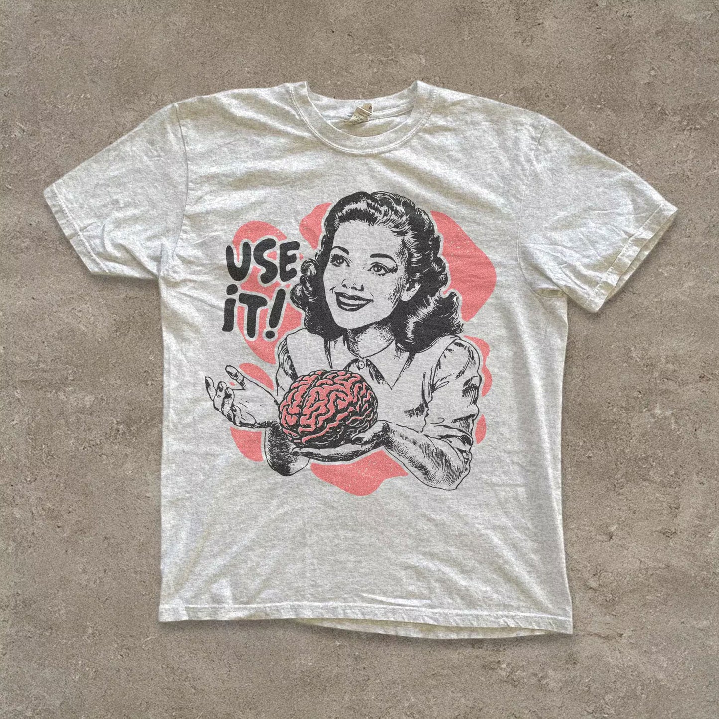 Sarcastic Vintage Unisex Shirt, Use Your Brain Aesthetic Tee, Funny Retro 50s Style Ad Parody Shirt, Sarcastic Quote, Gift for Thinkers